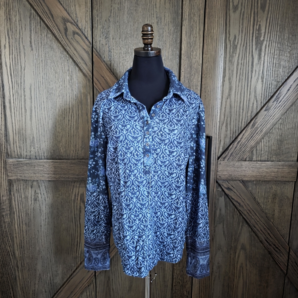 LAST CHANCE Sundance Paisley Pullover Henley